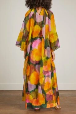 Nico Maxi Dress In Canary Floral Print 10 Nico Maxi Dress In Canary Floral Print -All Seasons Style rachel gilbert nico maxi dress in canary floral print 3