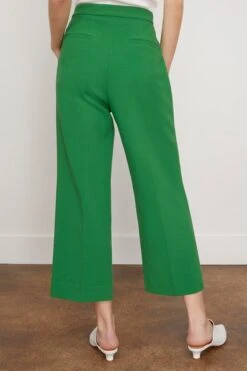 Gage Pant In Green -All Seasons Style rachelcomey GagePantinGreen 3
