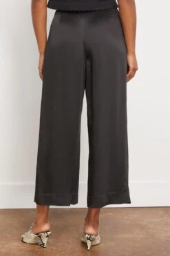 Wolcott Satin Pant In Black 9 Wolcott Satin Pant In Black -All Seasons Style rachelcomey WolcottSatinPantinBlack 3