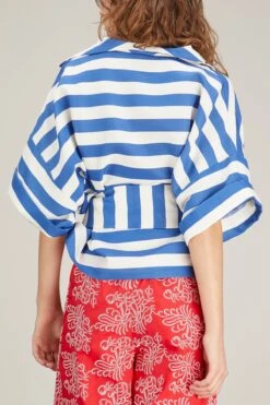 Claudia Blouse In Naftis Blue 9 Claudia Blouse In Naftis Blue -All Seasons Style rianna claudia blouse in naftis blue 3