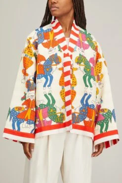 Tina New Kimono Jacket In Mythos White -All Seasons Style rianna tina new kimono jacket in mythos white 2