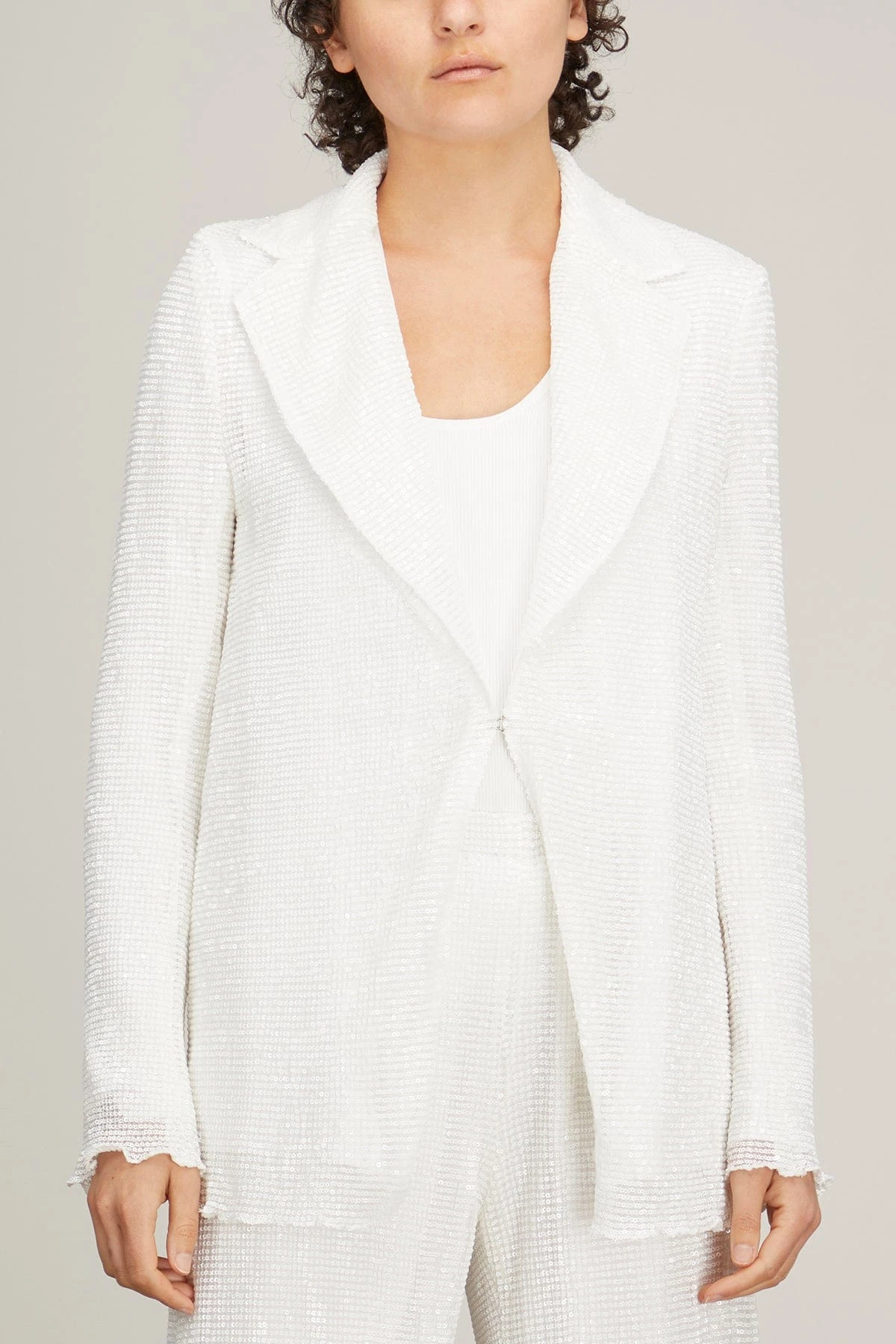 Soft Blazer In White 5 Soft Blazer In White - Image 3