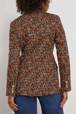 Button Up Tailored Jacket In Multi 9 Button Up Tailored Jacket In Multi -All Seasons Style rosettagetty ButtonUpTailoredJacketinMulti 3