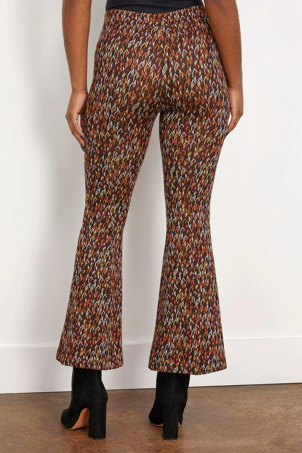 Cropped Flare Pants In Multi 6 Cropped Flare Pants In Multi - Image 4