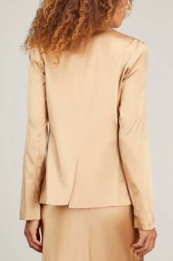 Alana Silk Blazer In Sandhill 9 Alana Silk Blazer In Sandhill -All Seasons Style sablyn alana silk blazer in sandhill 3