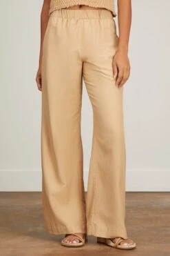Roman Wide Leg Pant In Sandhill -All Seasons Style sablyn roman wide leg pant in sandhill 2