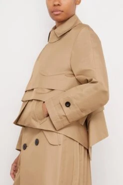 Sacai Cotton Gabardine Blouson In Beige -All Seasons Style sacai CottonGabardineBlousoninBeige 2
