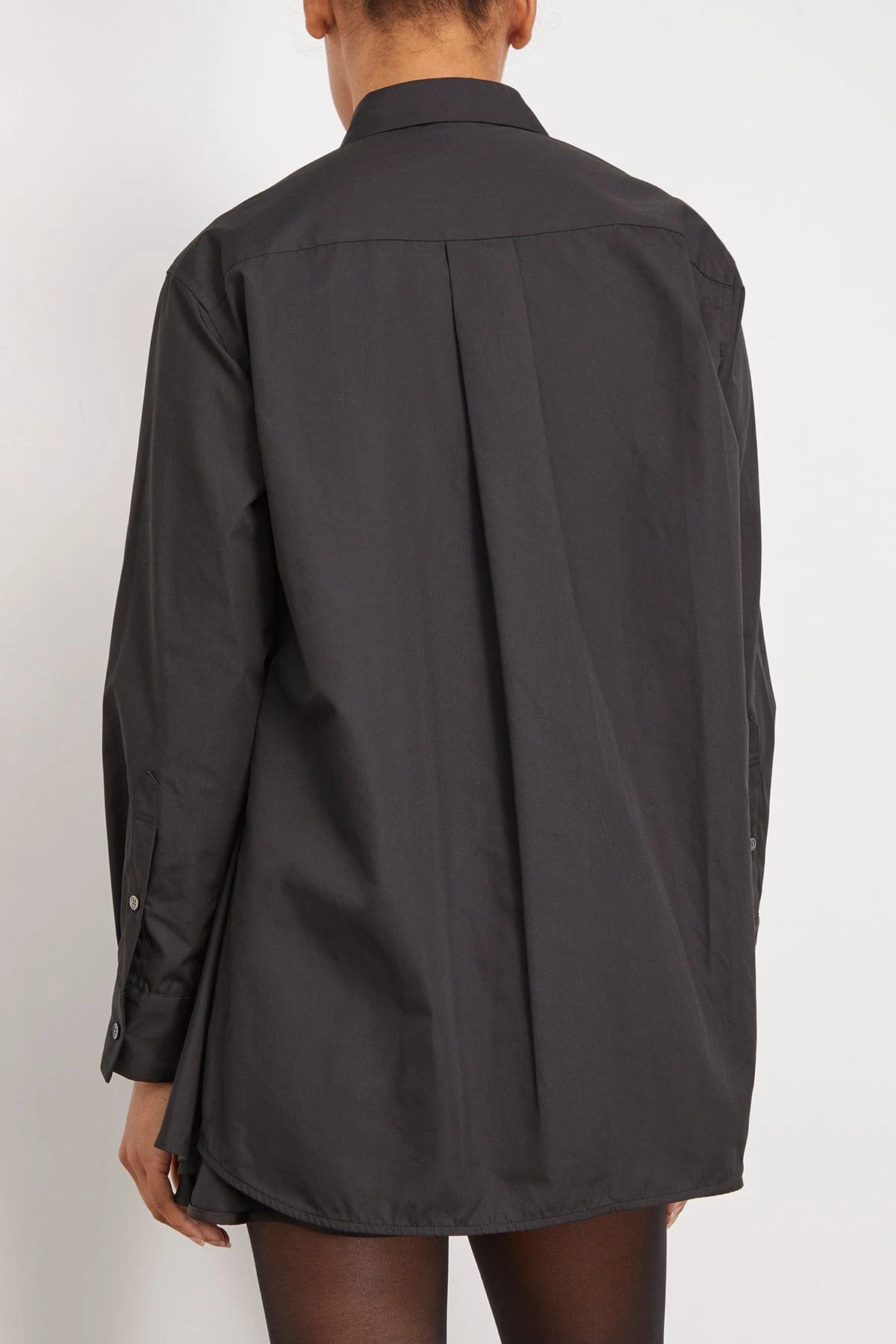 Sacai Cotton Poplin Dress In Black 6 Sacai Cotton Poplin Dress In Black - Image 4