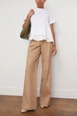 Featured Products -All Seasons Style sacai CottonPoplinMixCottonJerseyT ShirtinWhite 1