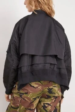 Sacai Nylon Twill Blouson Jacket In Black -All Seasons Style sacai NylonTwillBlousonJacketinBlack 3