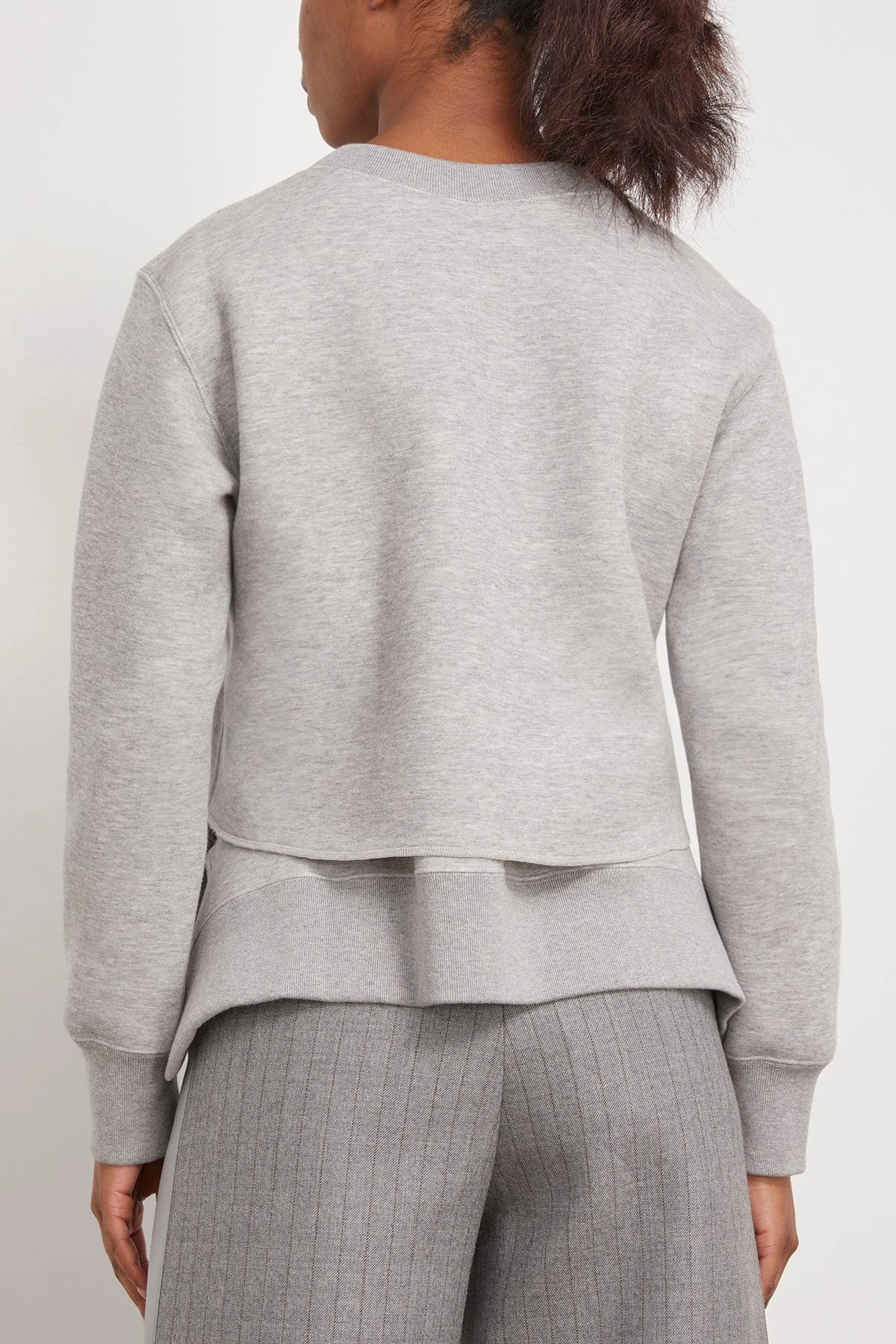 Sacai Sponge Sweat Pullover In Light Gray 6 Sacai Sponge Sweat Pullover In Light Gray - Image 4