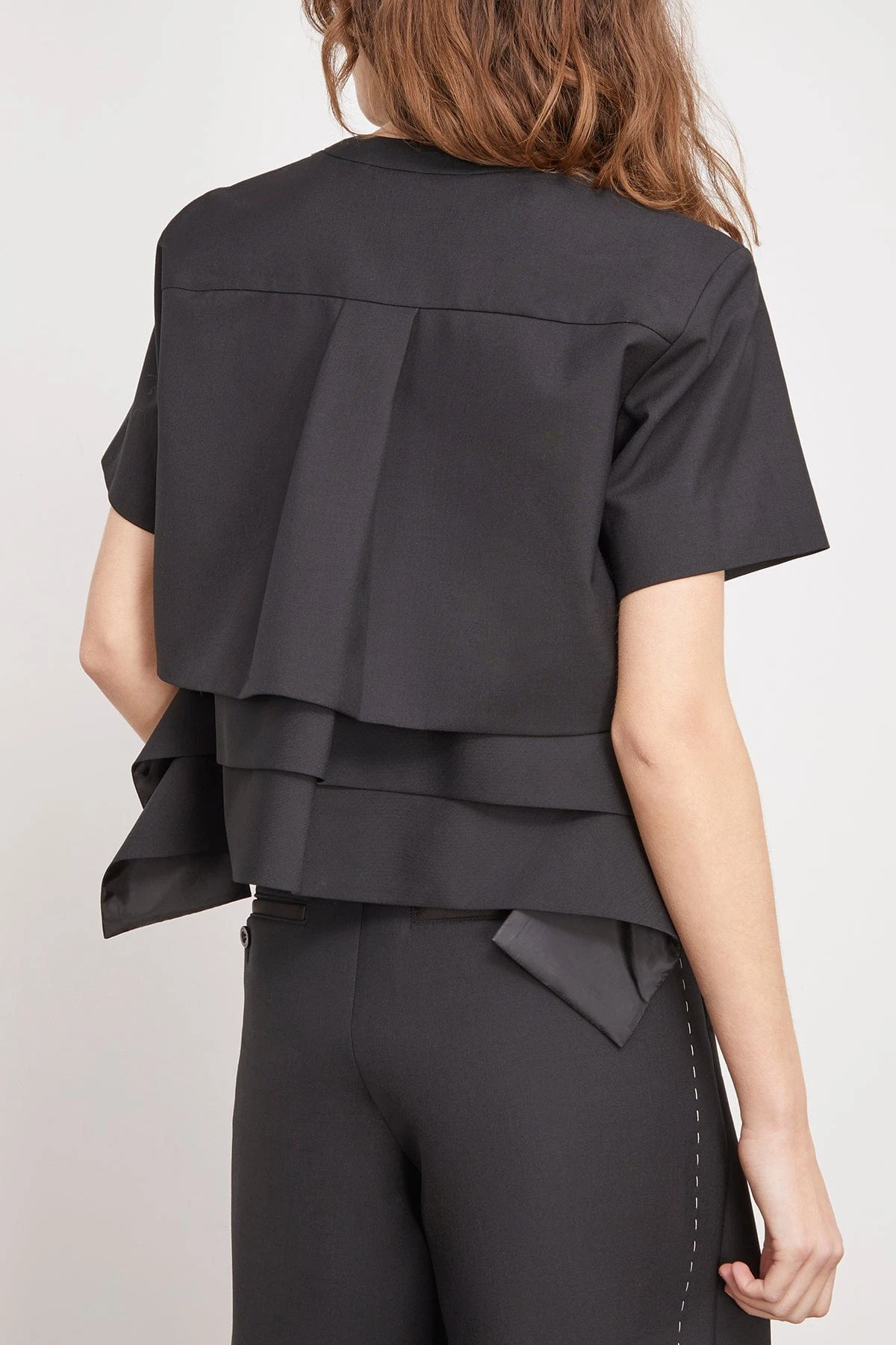 Sacai Suiting Pullover In Black 6 Sacai Suiting Pullover In Black - Image 4