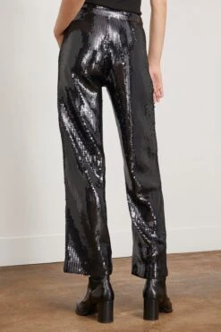 Samsoe Samsoe Agneta Trousers In Black -All Seasons Style samsoe AgnetaTrousersinBlack 3