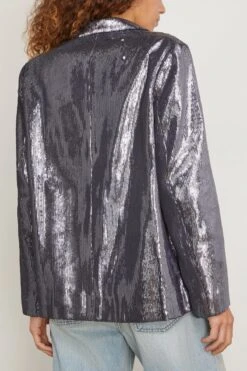 Samsoe Samsoe Raven Blazer In Turbulence -All Seasons Style samsoe RavenBlazerinTurbulence 3