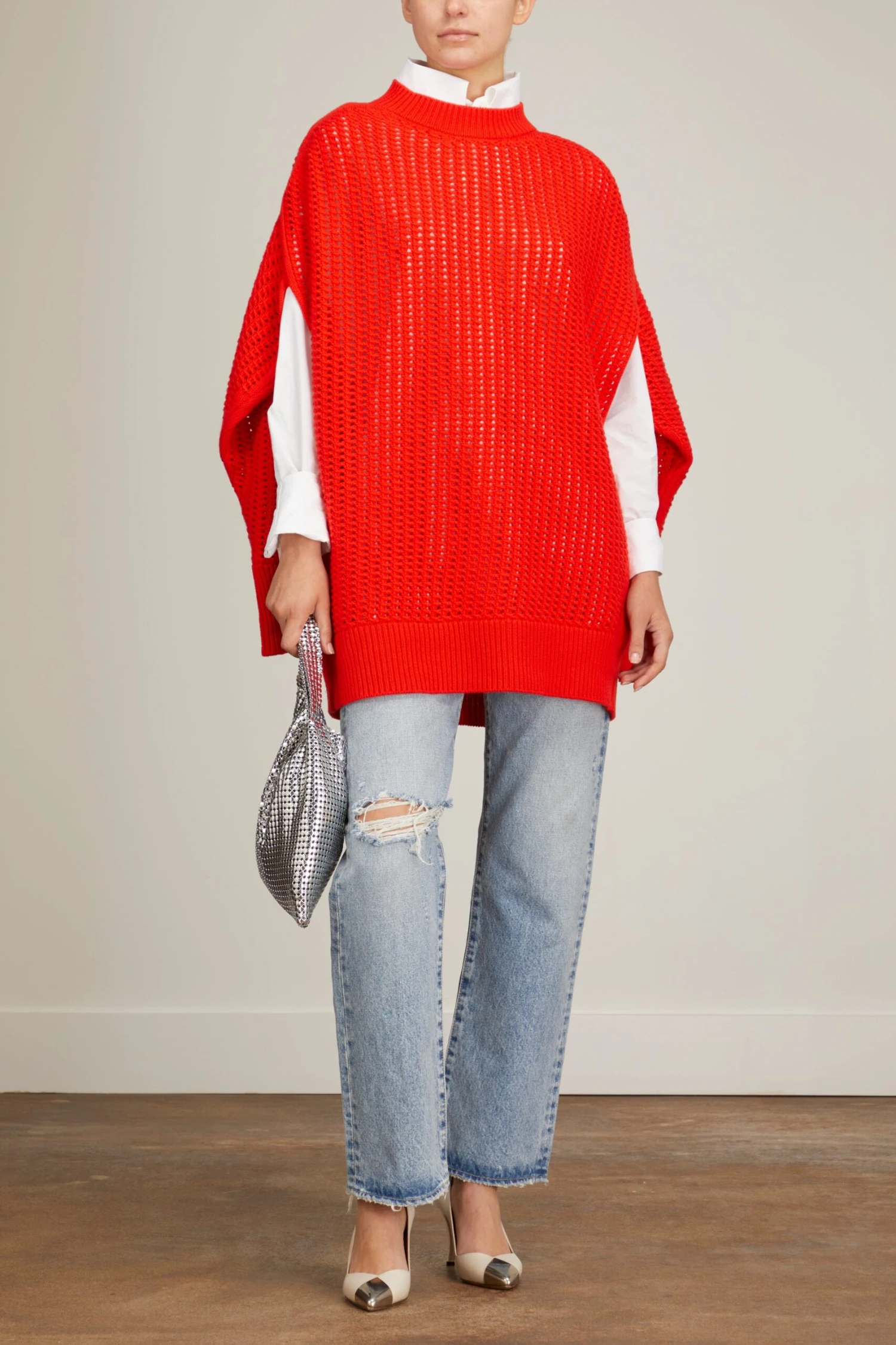 Knit Sweater In Rosso 4 Knit Sweater In Rosso - Image 2