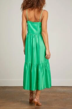 SEA Kyle Solid Slip Dress With Braid In Lime 9 SEA Kyle Solid Slip Dress With Braid In Lime -All Seasons Style sea kyle solid slip dress with braid in lime 3