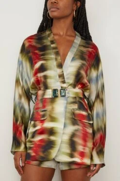 Vogogna Jacket In Multi Linear -All Seasons Style silvia VogognaJacketinMultiLinear 2