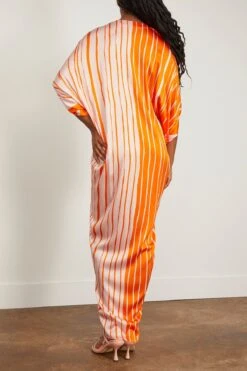 Cloister Dress In Orange Pink Stripes 9 Cloister Dress In Orange Pink Stripes -All Seasons Style silvia tcherassi cloister dress in orange pink stripes 3