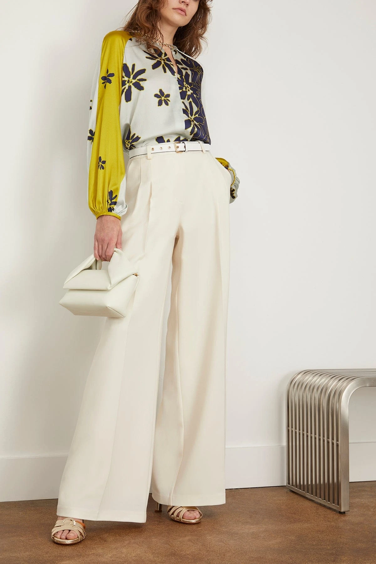 Vigolene Blouse In Navy Citrine Floral 4 Vigolene Blouse In Navy Citrine Floral - Image 2