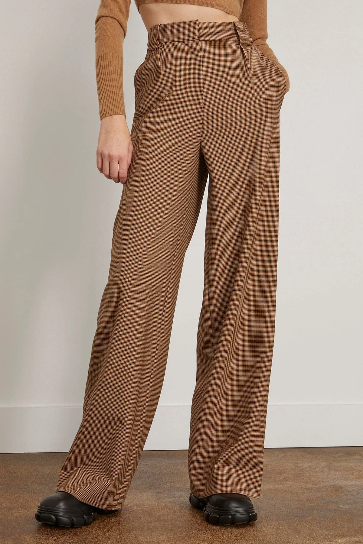 Julietta Wide Leg Trouser In Teak 5 Julietta Wide Leg Trouser In Teak - Image 3
