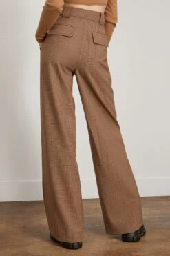 Julietta Wide Leg Trouser In Teak 9 Julietta Wide Leg Trouser In Teak -All Seasons Style simkhai JuliettaWideLegTrouserinTeak 3