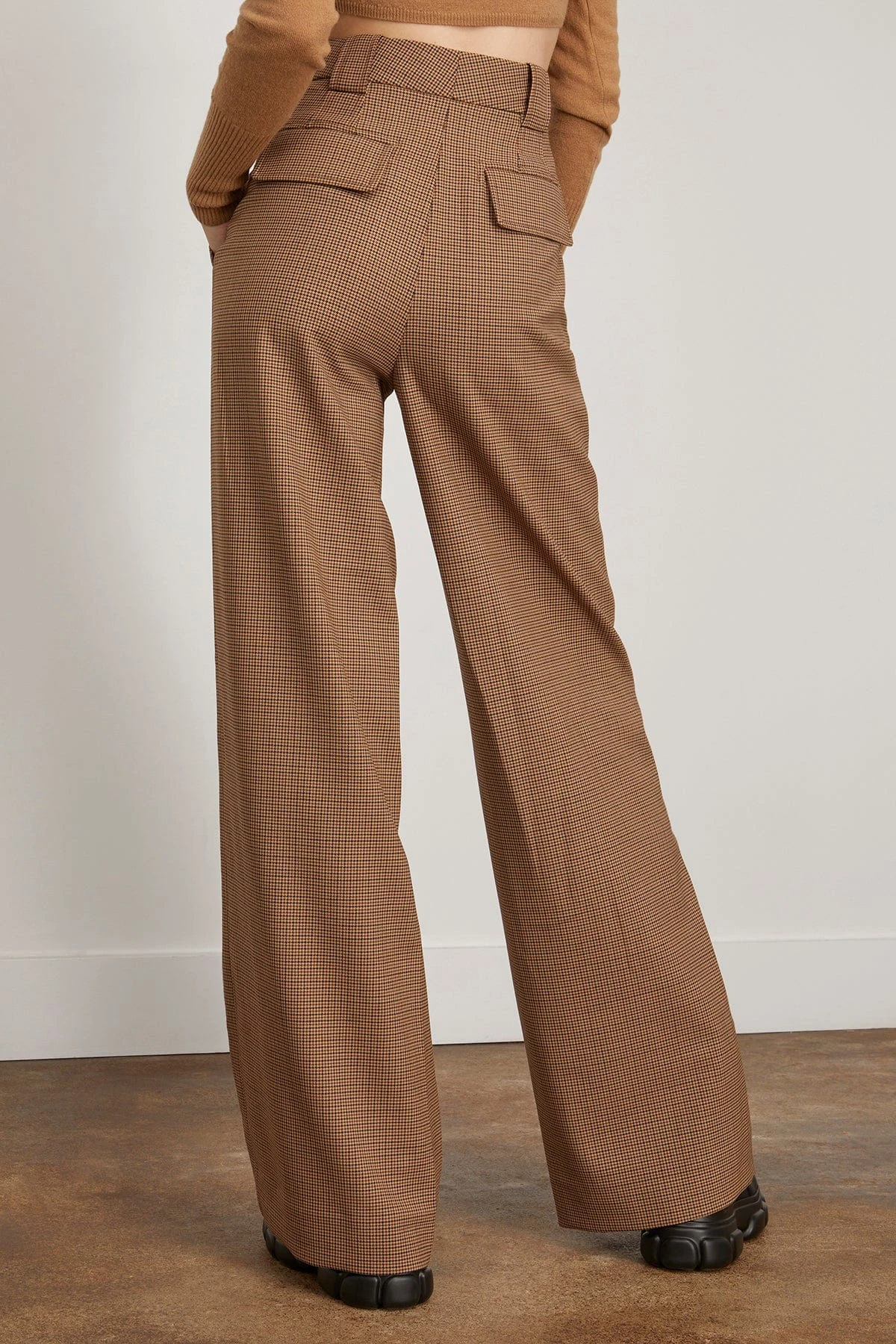 Julietta Wide Leg Trouser In Teak 6 Julietta Wide Leg Trouser In Teak - Image 4