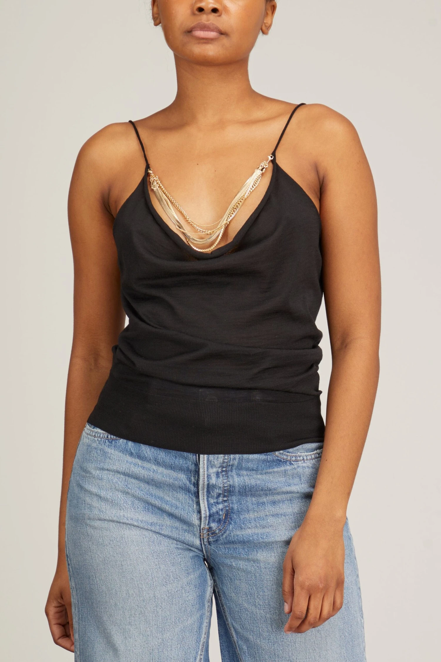 STELLA MCCARTNEY Light Wool Merino Knit Top In Black 5 STELLA MCCARTNEY Light Wool Merino Knit Top In Black - Image 3