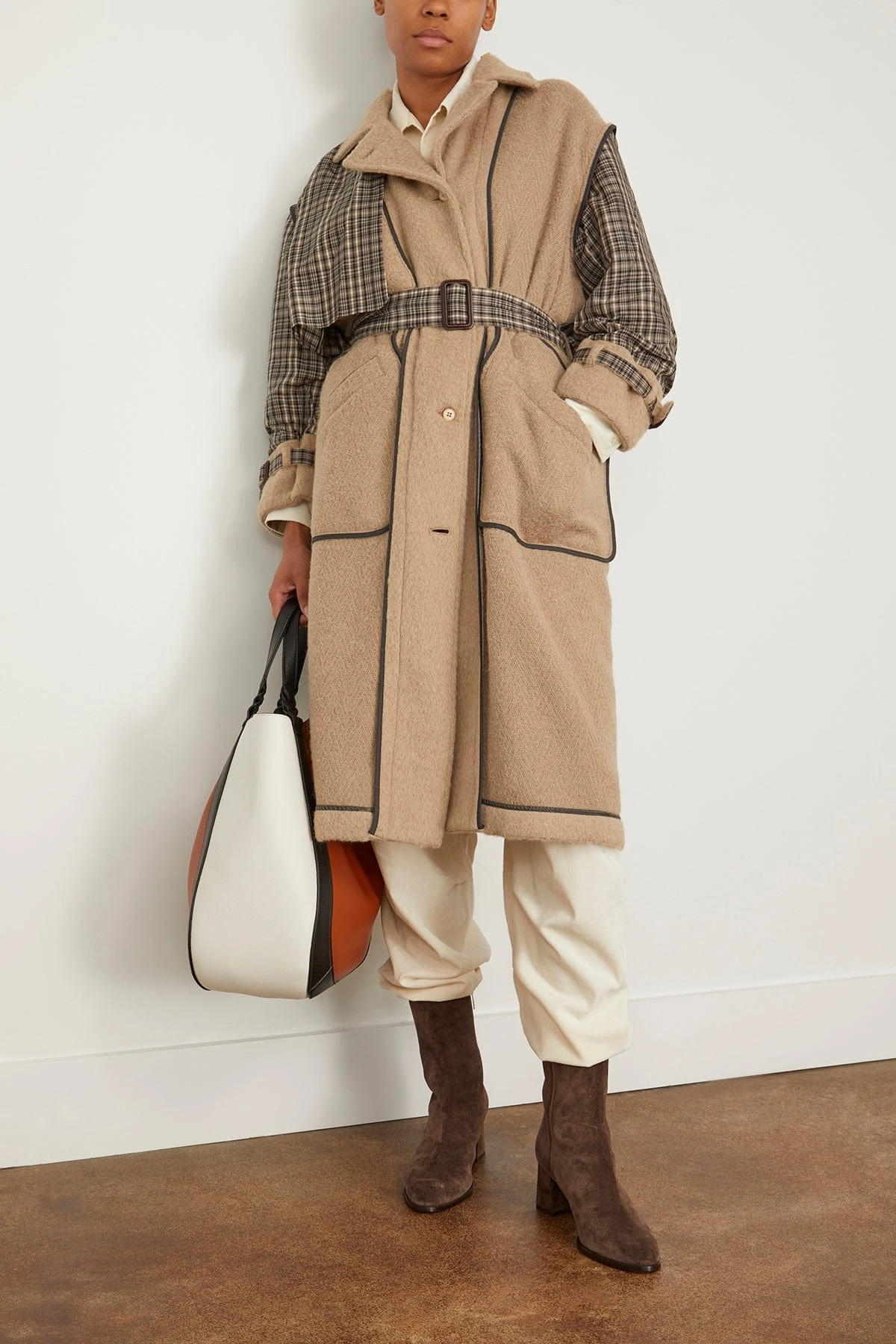 Reversible Coat In Camel 4 Reversible Coat In Camel - Image 2