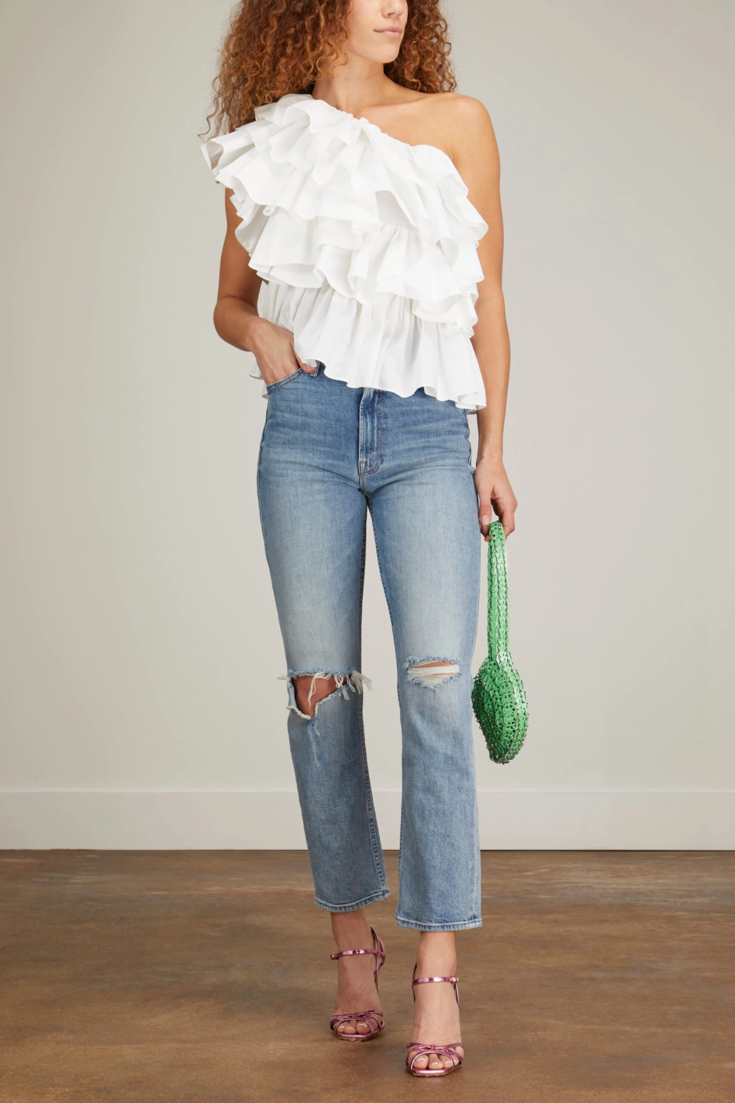 ULLA JOHNSON Raquel Top In Blanc 4 ULLA JOHNSON Raquel Top In Blanc - Image 2