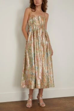 ULLA JOHNSON Hesmina Dress In Meadow 8 ULLA JOHNSON Hesmina Dress In Meadow -All Seasons Style ullajohnson HesminaDressinMeadow 2