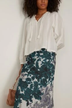 ULLA JOHNSON Juliette Blouse In Pristine -All Seasons Style ullajohnson JulietteBlouseinPristine 2