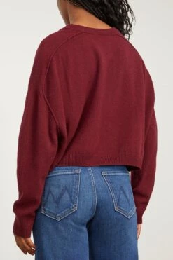 Vanessa Bruno Valerie Pullover In Bordeaux -All Seasons Style vanessabruno ValeriePulloverinBordeaux 3