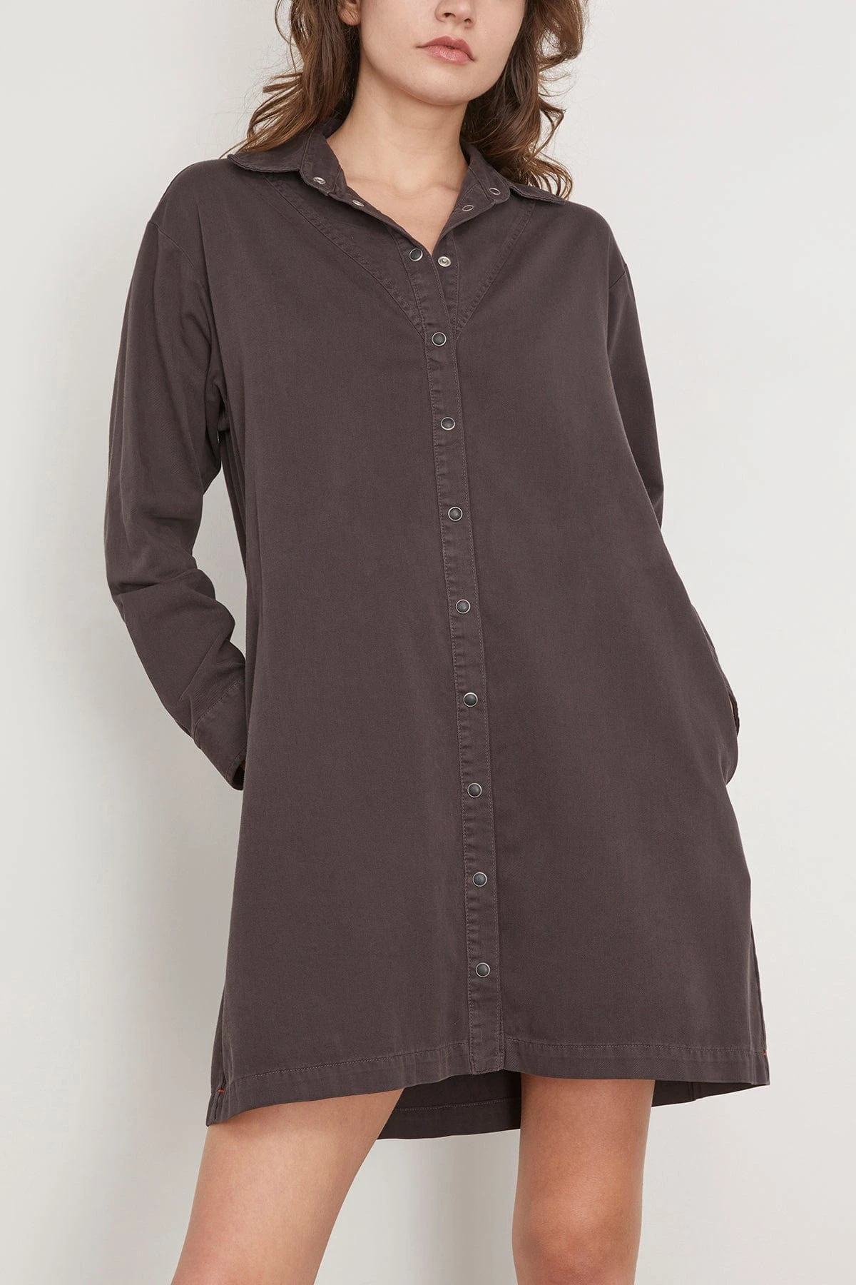 Keegan Twill Dress In Vintage Black 5 Keegan Twill Dress In Vintage Black - Image 3