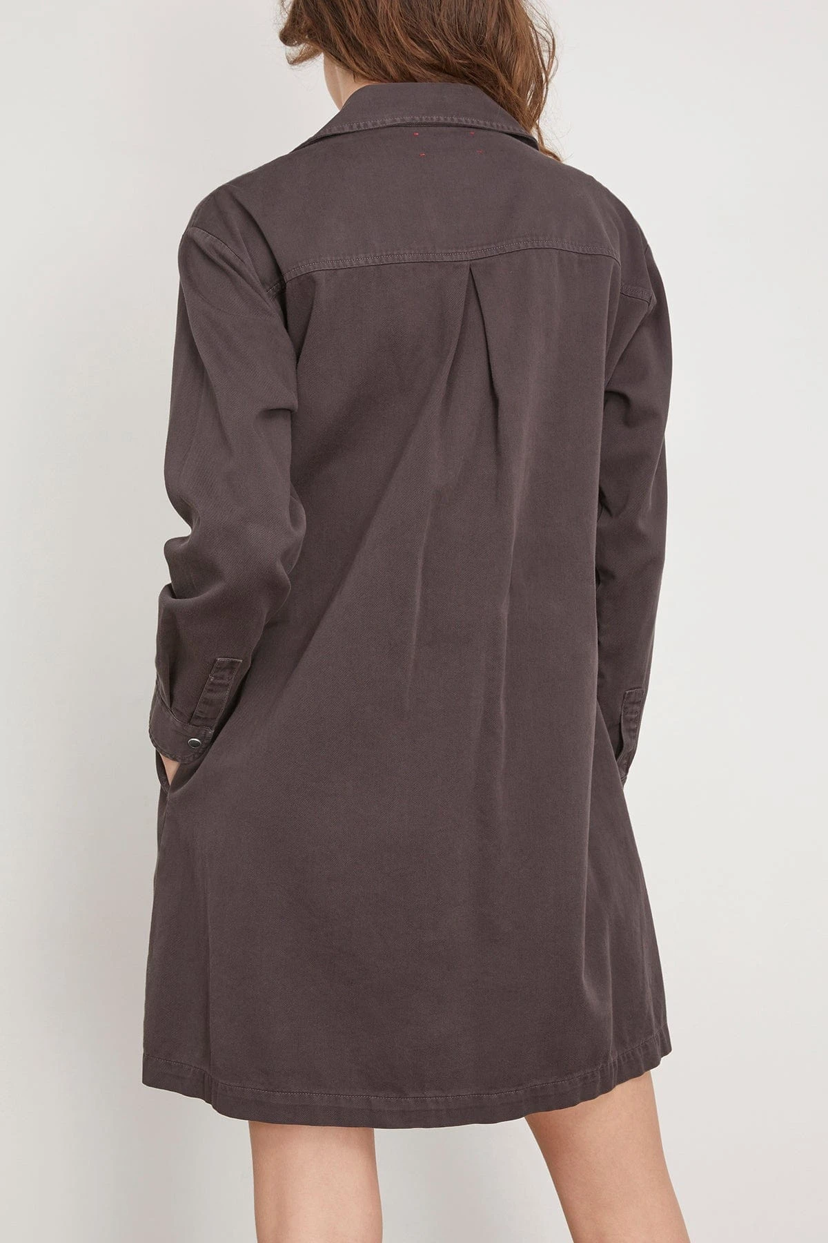 Keegan Twill Dress In Vintage Black 6 Keegan Twill Dress In Vintage Black - Image 4