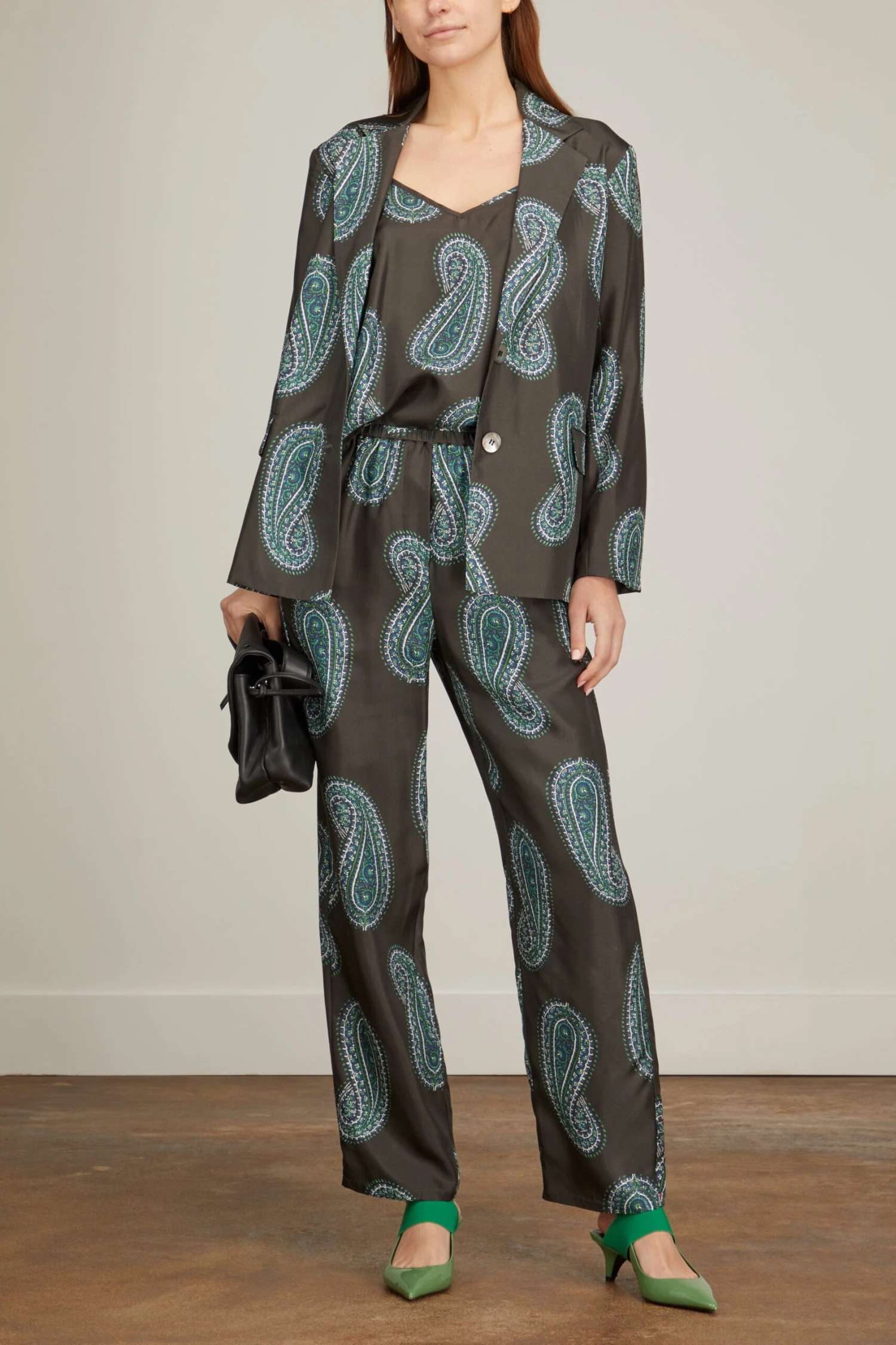 Rowe Blazer In Black Paisley 4 Rowe Blazer In Black Paisley - Image 2